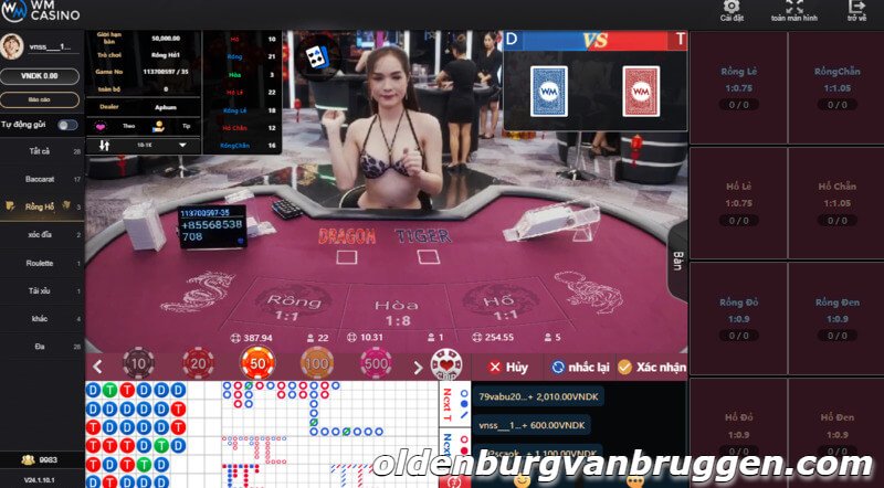 Tham gia nhiều bàn chơi baccarat Wm Casino hấp dẫn